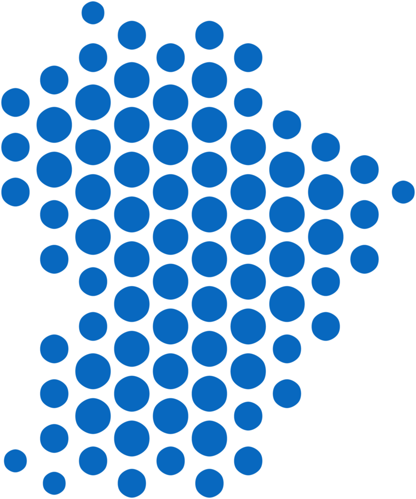 circle shape of french guiana map. png