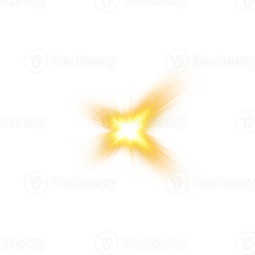 Golden glowing lights effects isolated. Solar flare with beams and spotlight. Glow effect. Starburst with sparkles. PNG. png