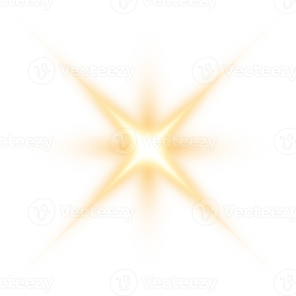 Golden glowing lights effects isolated. Solar flare with beams and spotlight. Glow effect. Starburst with sparkles. PNG. png
