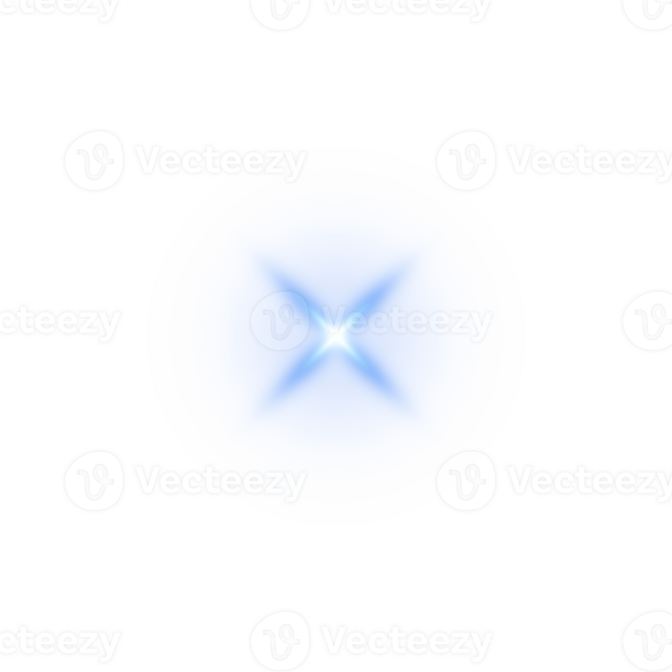 Blue glowing lights effects isolated. Solar flare with beams and spotlight. Glow effect. Starburst with sparkles. PNG. png