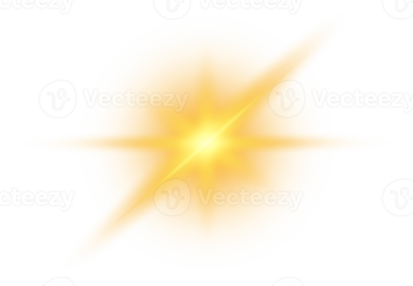 Golden glowing lights effects isolated. Solar flare with beams and spotlight. Glow effect. Starburst with sparkles. PNG. png