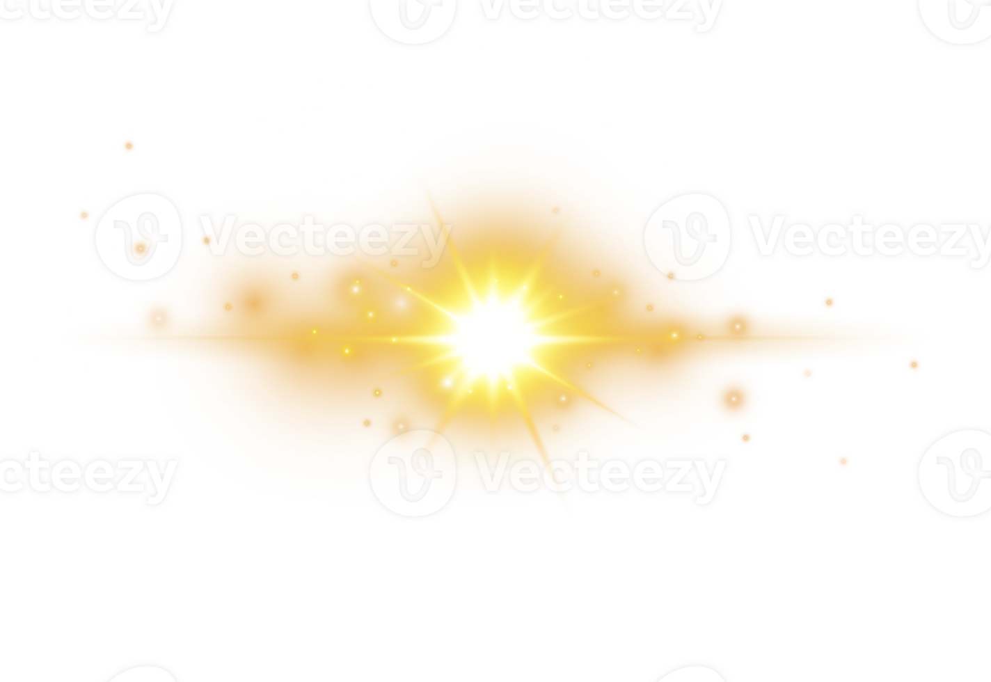 Golden glowing lights effects isolated. Solar flare with beams and spotlight. Glow effect. Starburst with sparkles. PNG. png
