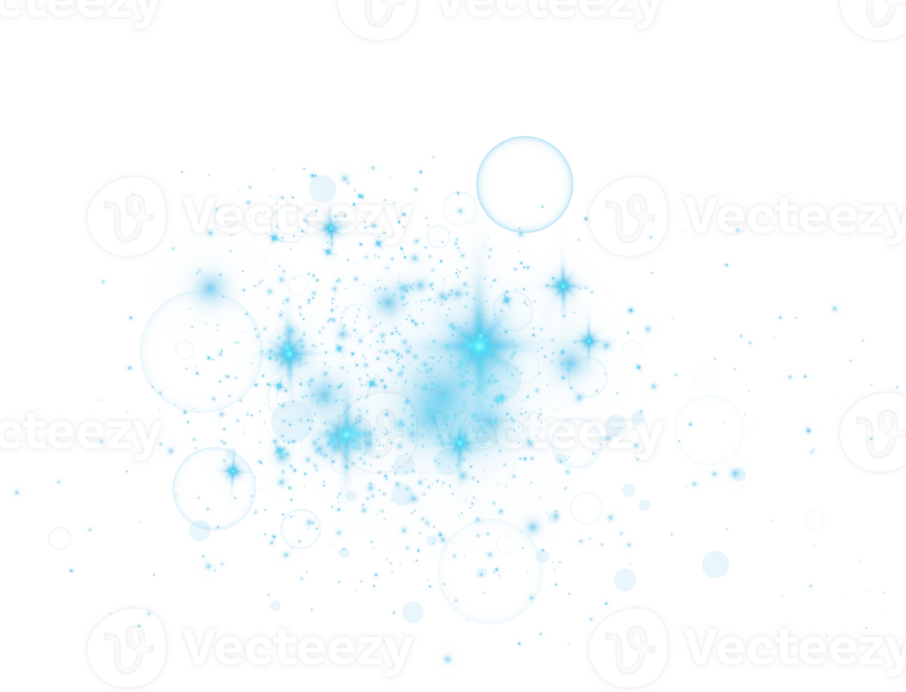 Blue glitter wave abstract illustration. Blue star dust trail sparkling particles isolated. Magic concept. PNG
