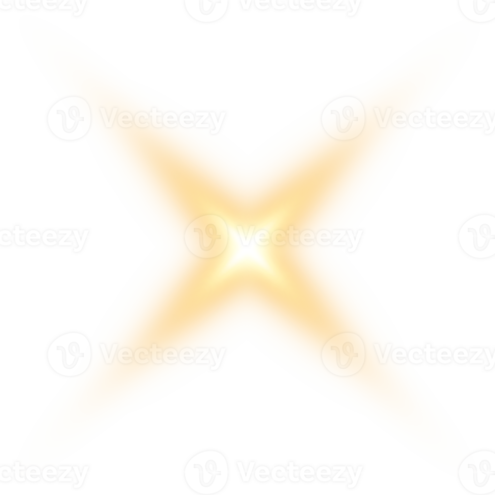Golden glowing lights effects isolated. Solar flare with beams and spotlight. Glow effect. Starburst with sparkles. PNG. png