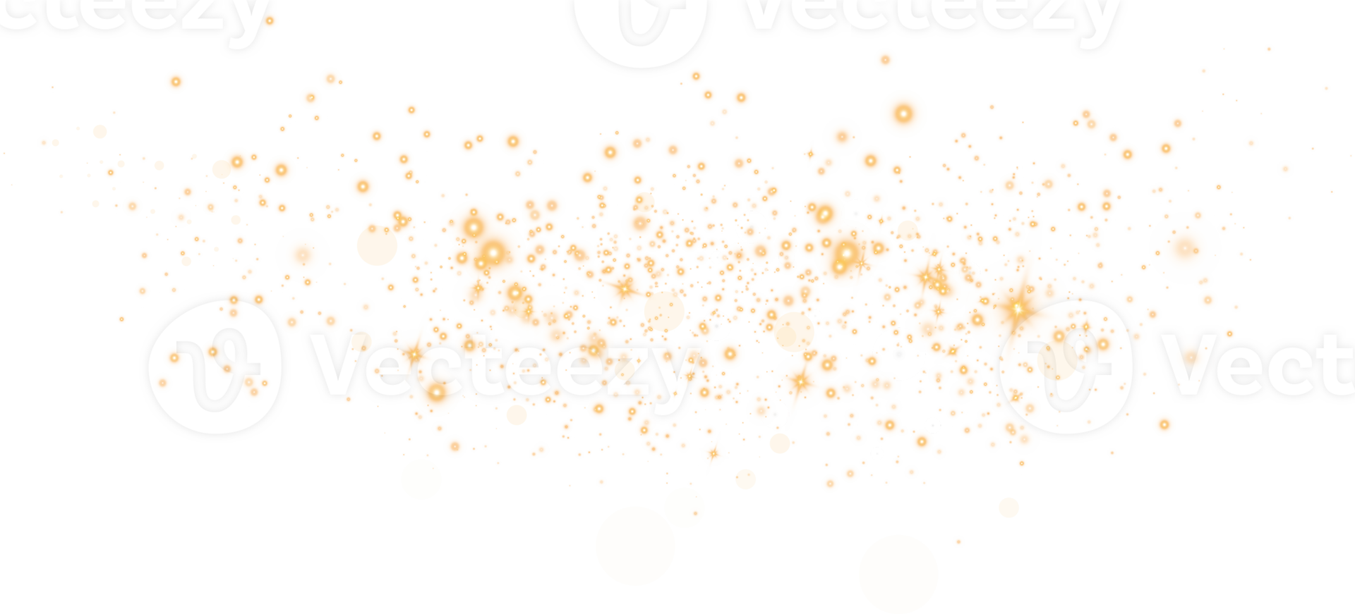 Golden glitter wave abstract illustration. Golden star dust trail sparkling particles isolated. Magic concept. PNG. png