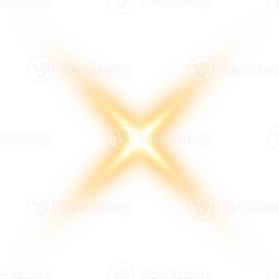 Golden glowing lights effects isolated. Solar flare with beams and spotlight. Glow effect. Starburst with sparkles. PNG. png