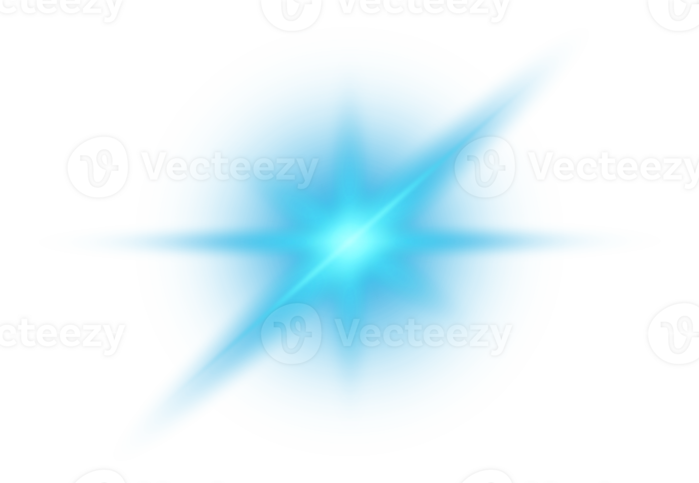 Blue glowing lights effects isolated. Solar flare with beams and spotlight. Glow effect. Starburst with sparkles. PNG. png