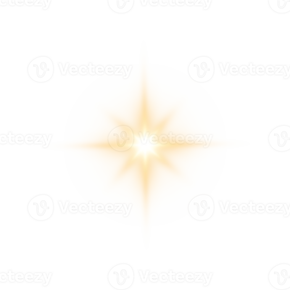 Golden glowing lights effects isolated. Solar flare with beams and spotlight. Glow effect. Starburst with sparkles. PNG. png