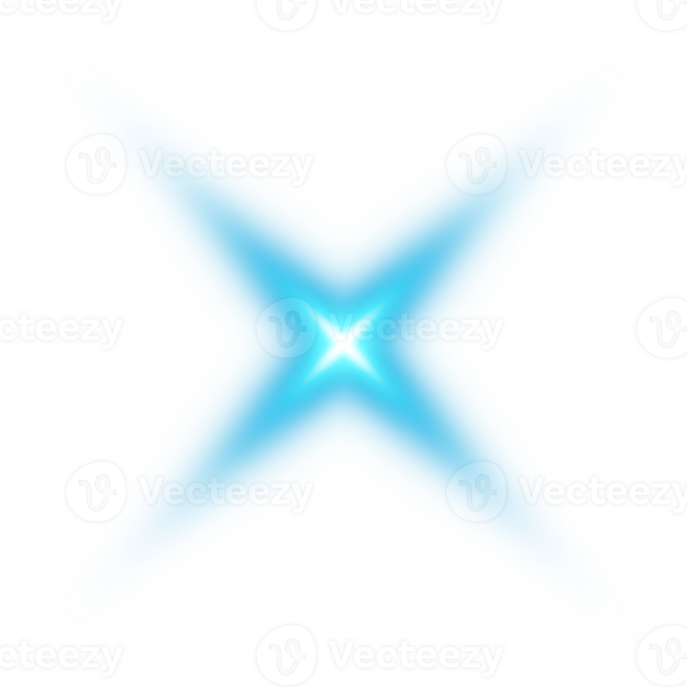 Blue glowing lights effects isolated. Solar flare with beams and spotlight. Glow effect. Starburst with sparkles. PNG. png