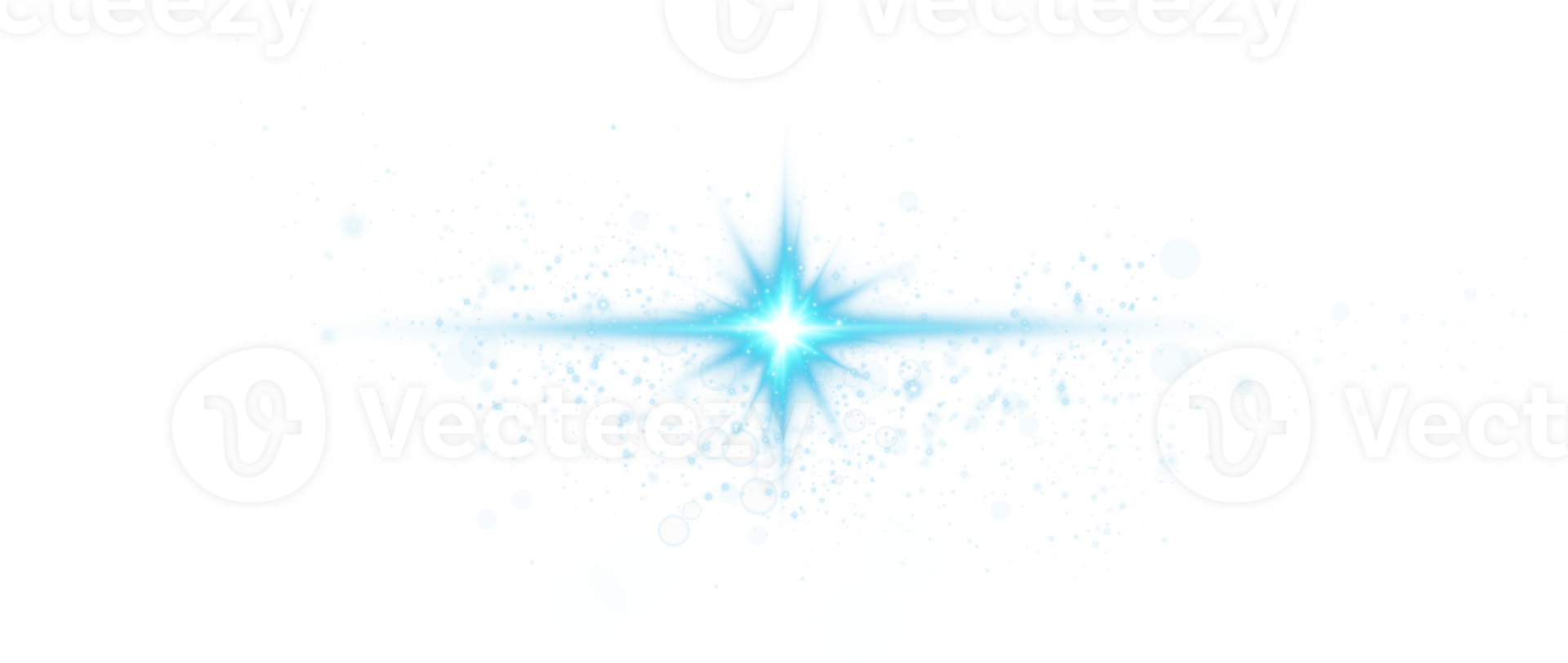 Blue glowing lights effects isolated. Solar flare with beams and spotlight. Glow effect. Starburst with sparkles. PNG. png
