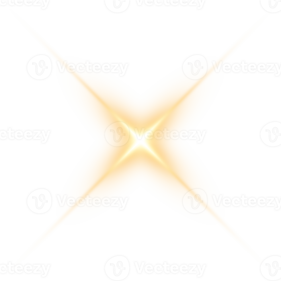 Golden glowing lights effects isolated. Solar flare with beams and spotlight. Glow effect. Starburst with sparkles. PNG. png