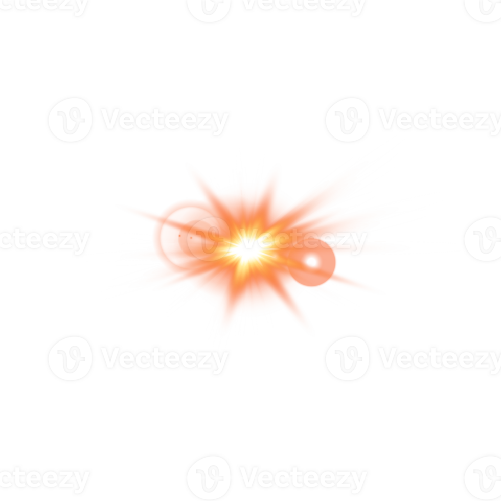Golden glowing lights effects isolated. Solar flare with beams and spotlight. Glow effect. Starburst with sparkles. PNG. png