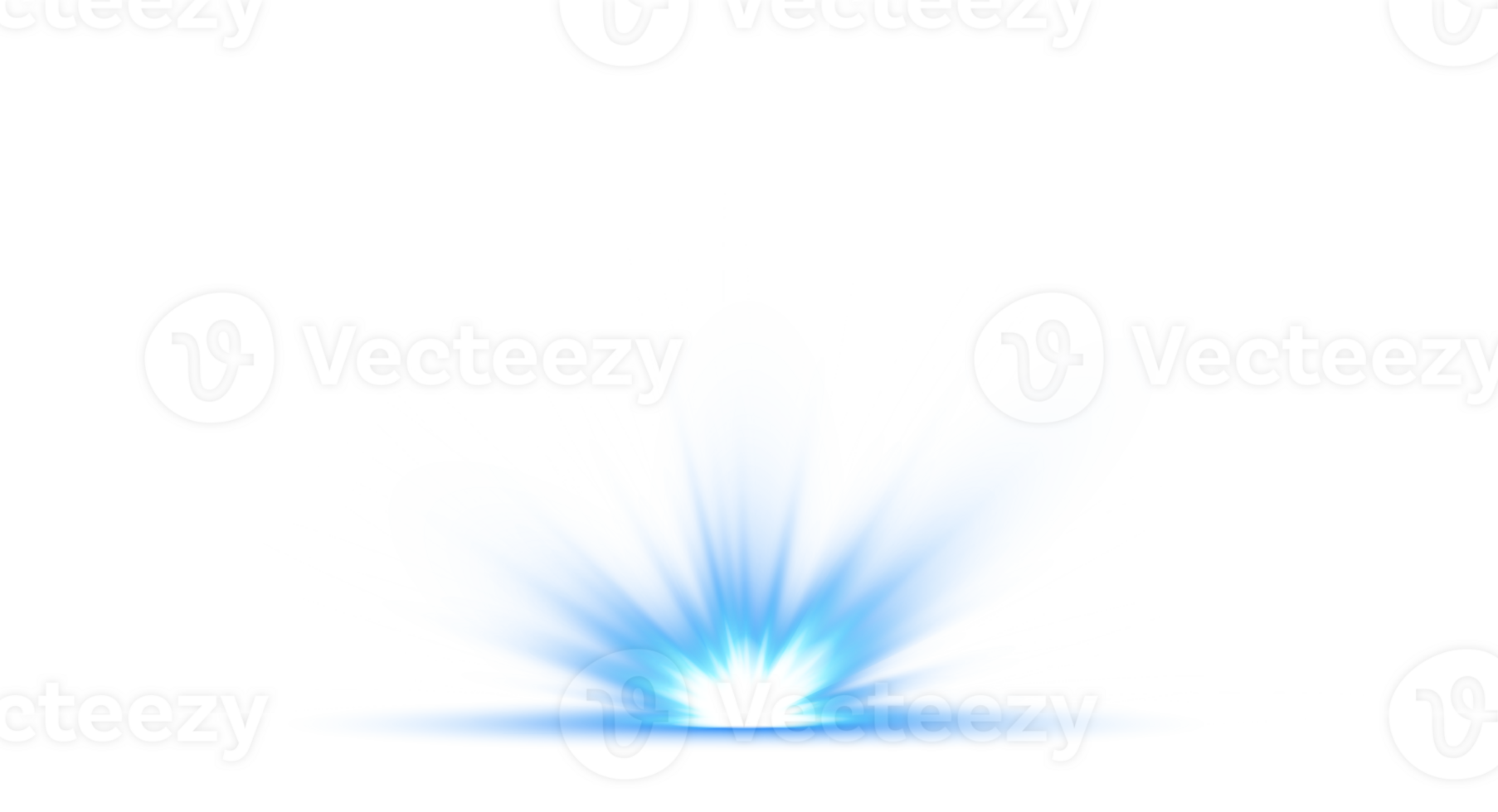 Blue glowing lights effects isolated. Solar flare with beams and spotlight. Glow effect. Starburst with sparkles. PNG. png
