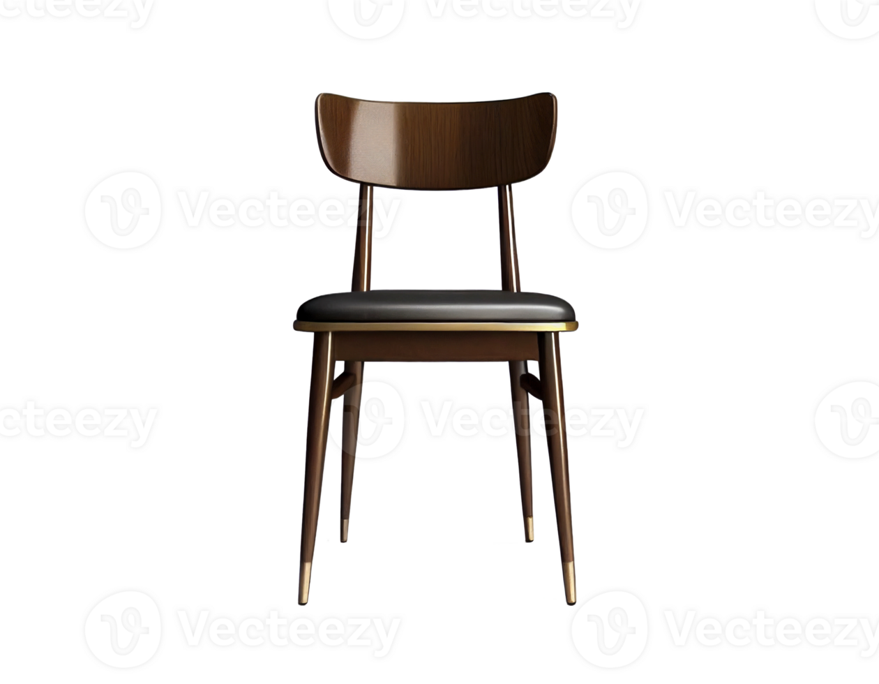 Front view at chair on transparent background, created with png