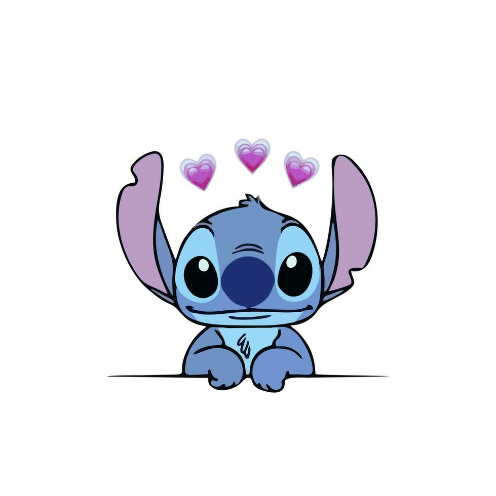 Stitch in a pink HD phone wallpaper  Peakpx