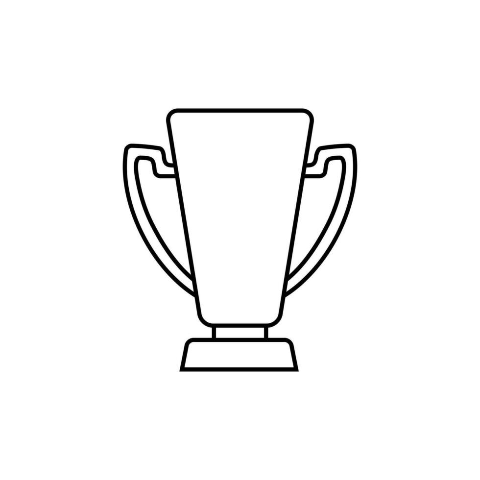 Cup vector icon. champion illustration sign. winner symbol. win logo.