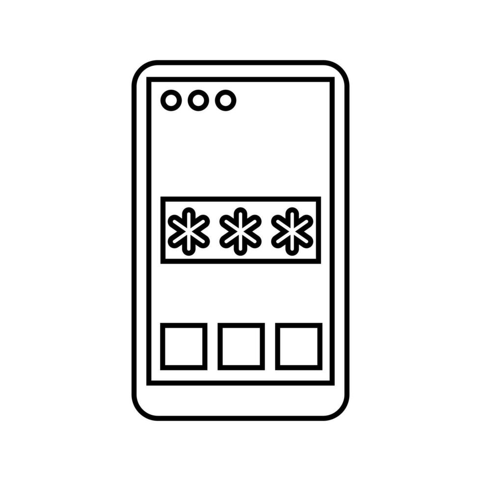 Password icon vector. Protection illustration sign. safety symbol. vector
