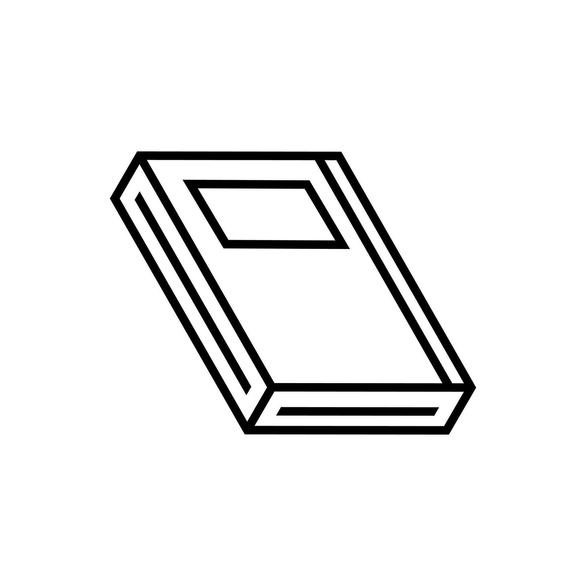 Book vector icon. notebook illustration sign. documents symbol or logo