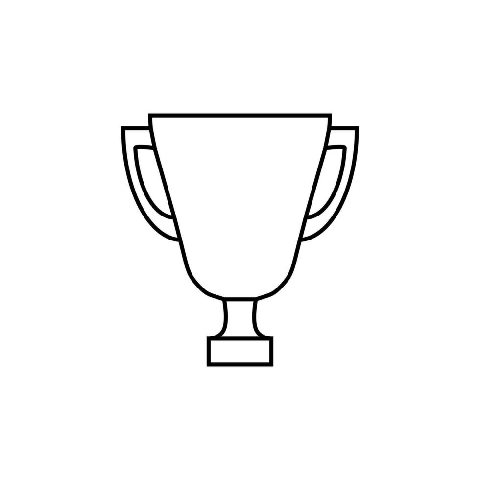 Cup vector icon. champion illustration sign. winner symbol. win logo.