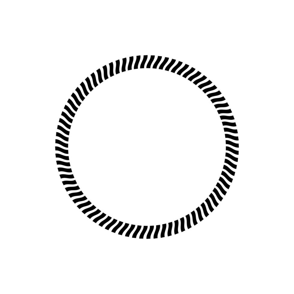 redondo cuerda marcos vector icono. cable circulo formas fuerza decorativo Clásico cuerdas ilustración.