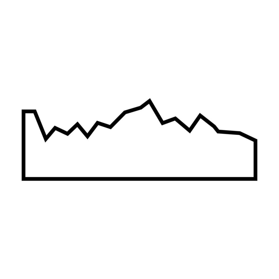 Radio Wave vector icon. Monochrome simple sound wave illustration sign. signal symbol or logo.