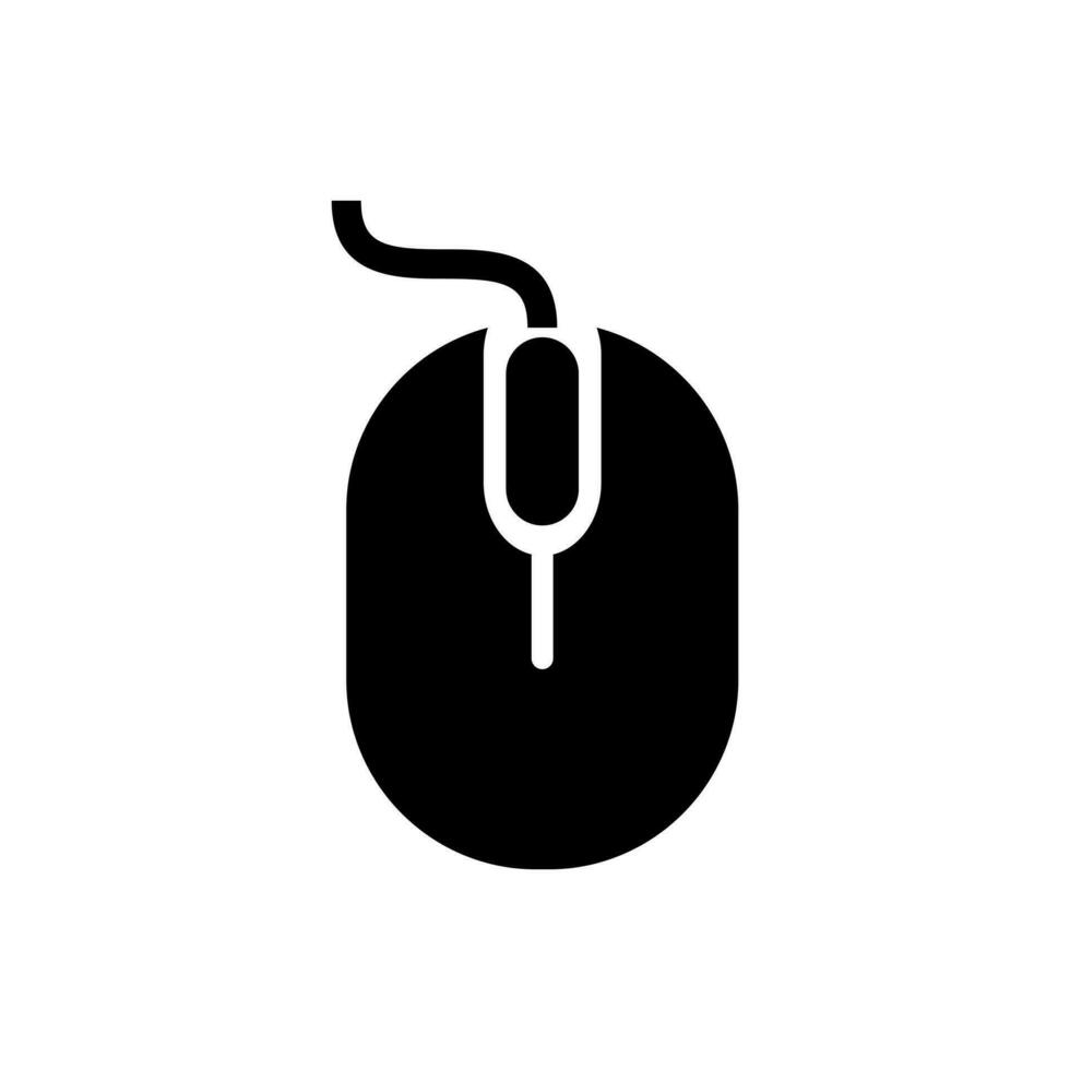 Mouse vector icon. PC illustration sign. computer symbol. device logo or mark.