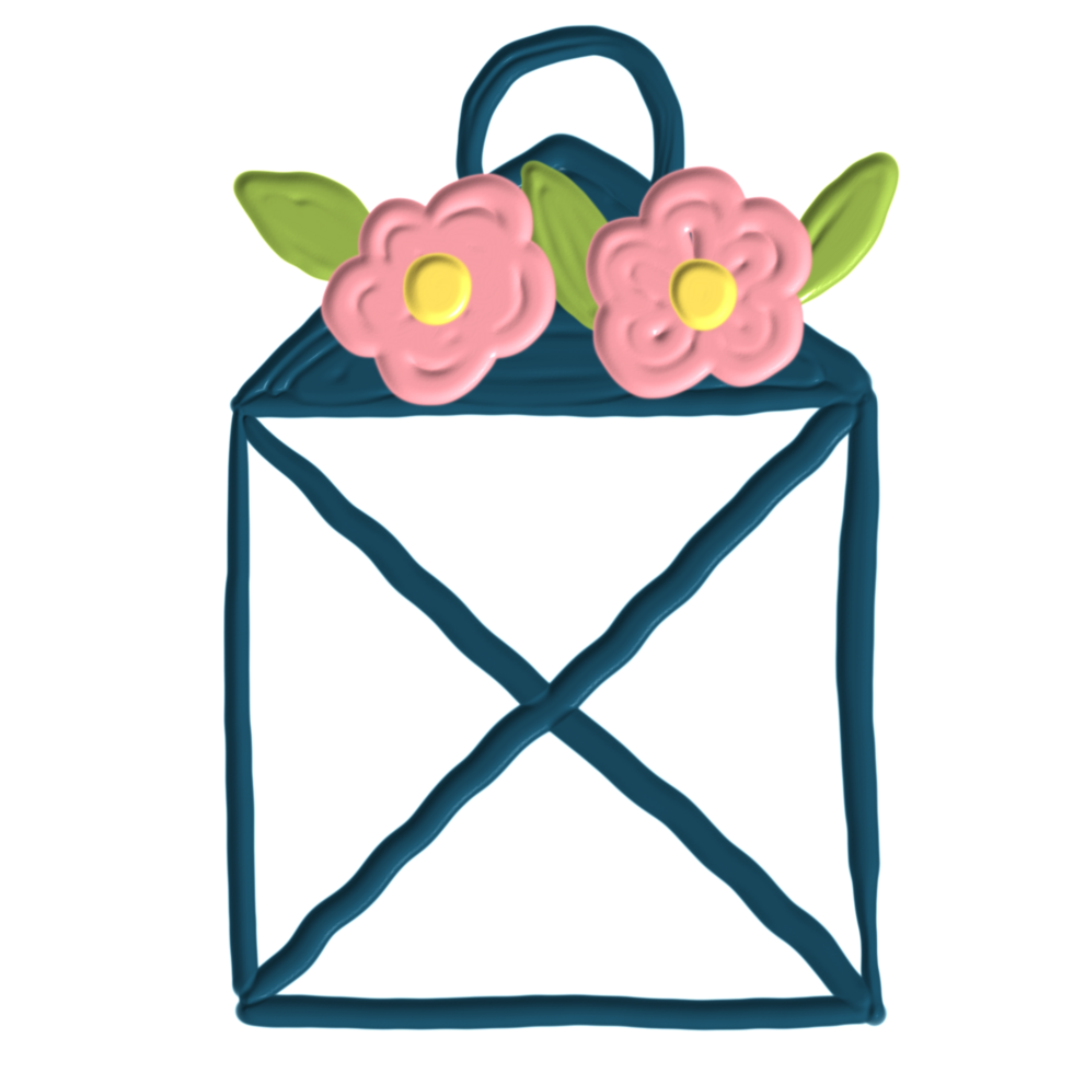 flower hanger painted png
