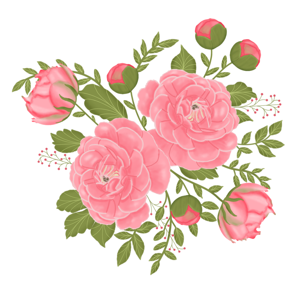 Free Pink flower bouquet 23450788 PNG with Transparent Background