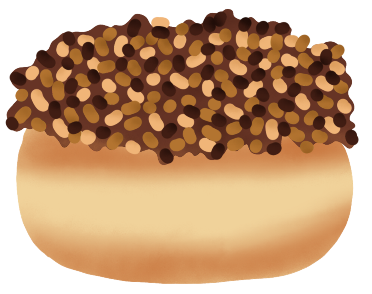 donut with chocochips png