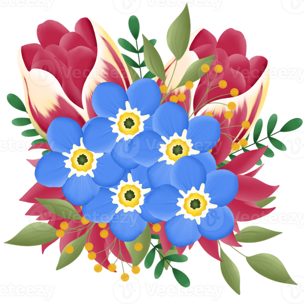flower bouquet illustration png