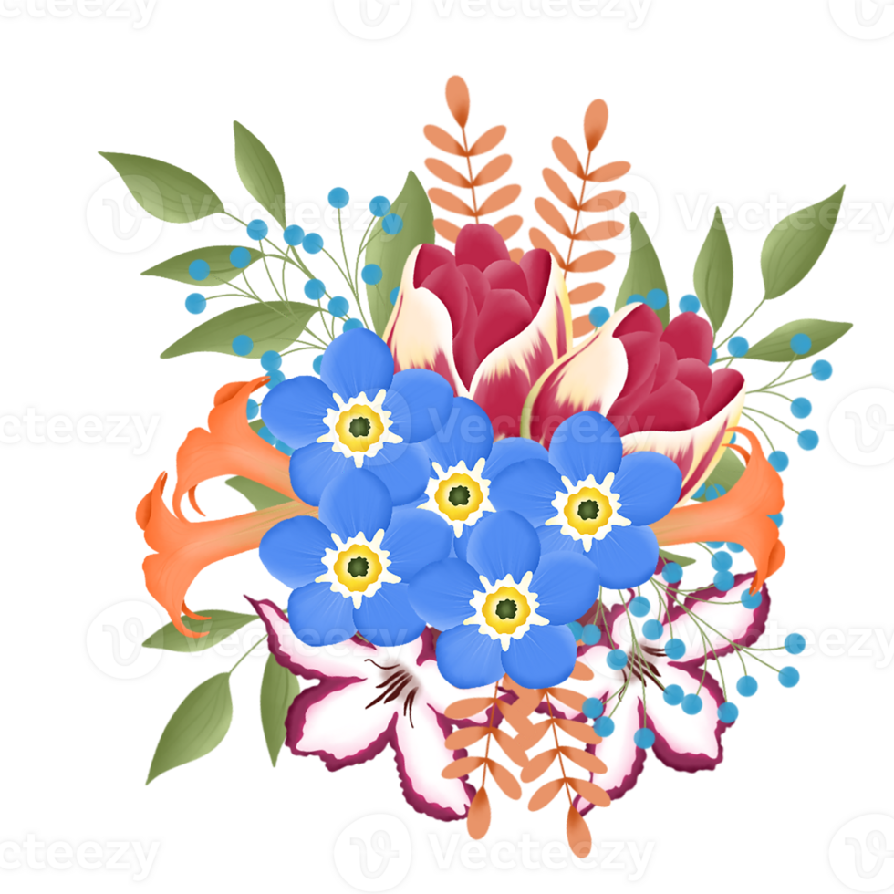 flower bouquet illustration png