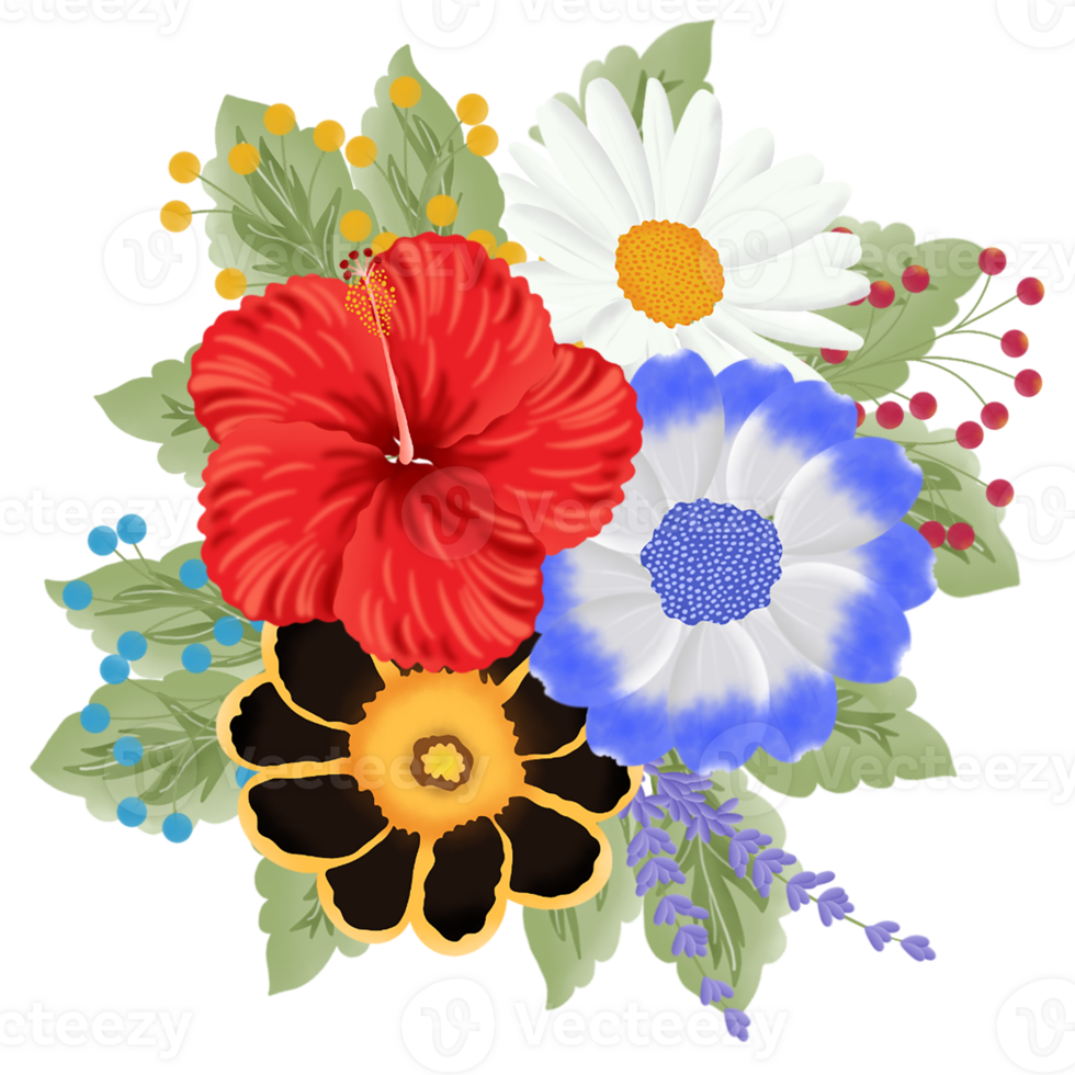 flower bouquet illustration png