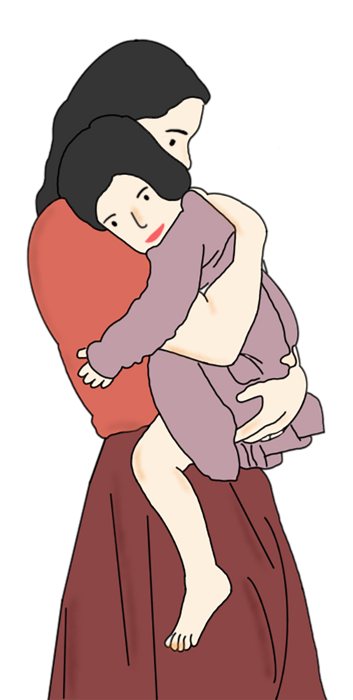 Happy family illustration png