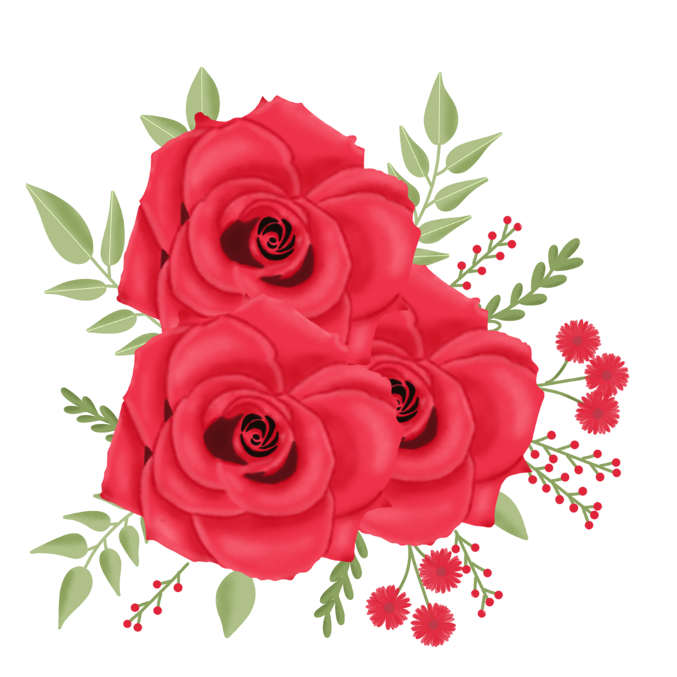 rosblommabukett png