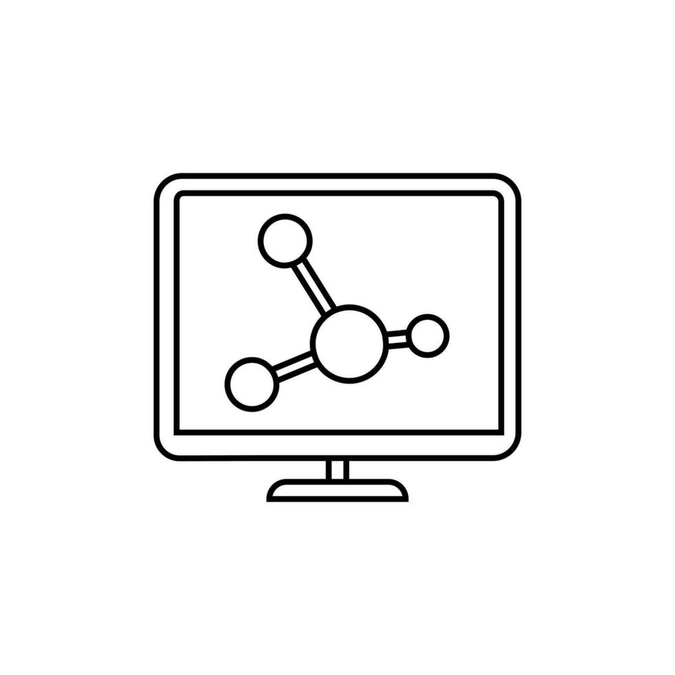 Chemistry vector icon. laboratory illustration sign. analyzes symbol. experiences logo.