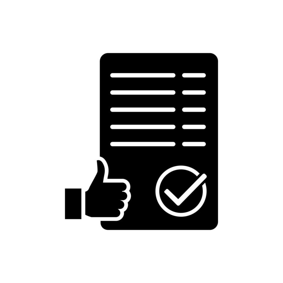 Approve icon vector. Accepted Document illustration sign. Guarantee symbol. vector