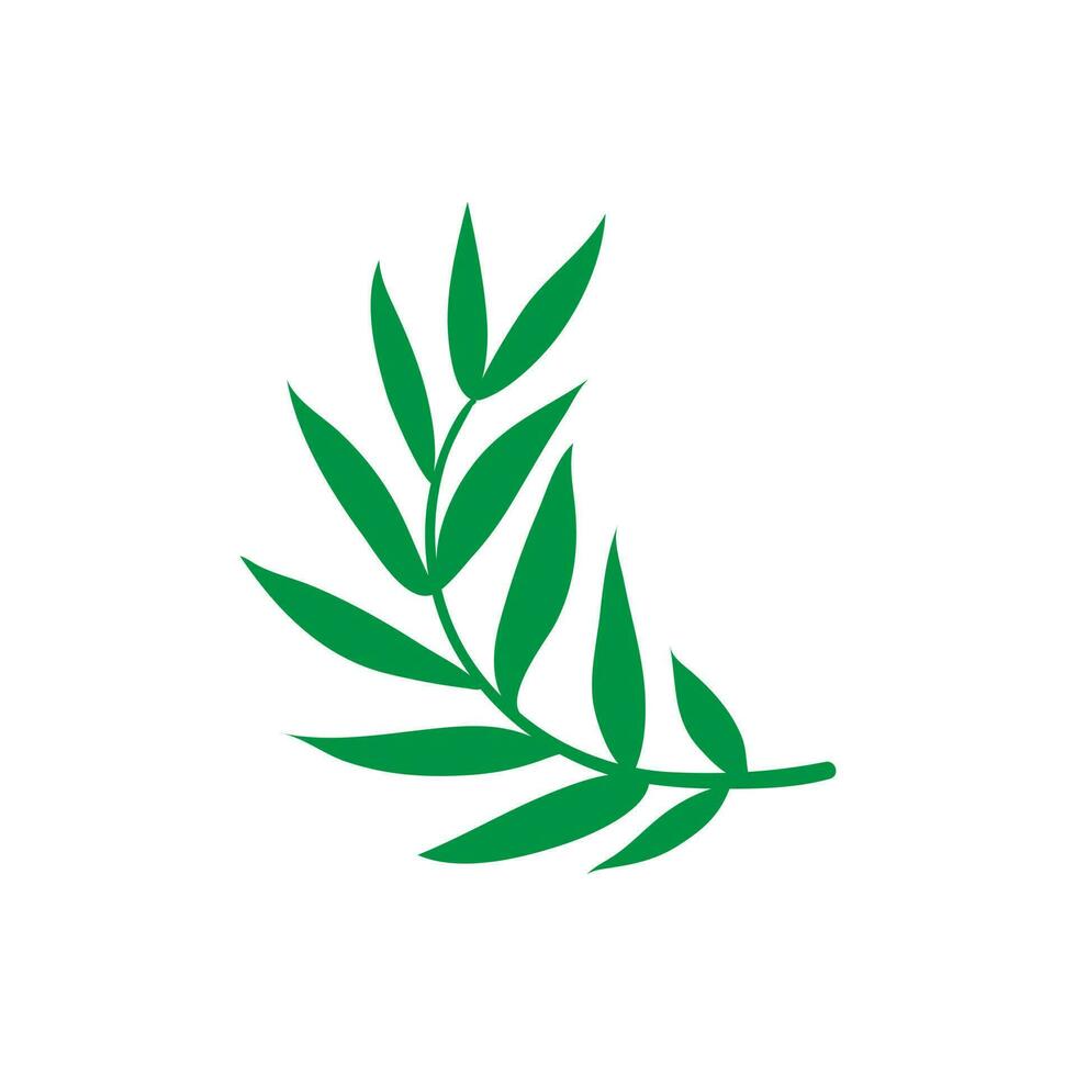 Green leaf vector icon. botany illustration sign . ecology symbol. eco sign.
