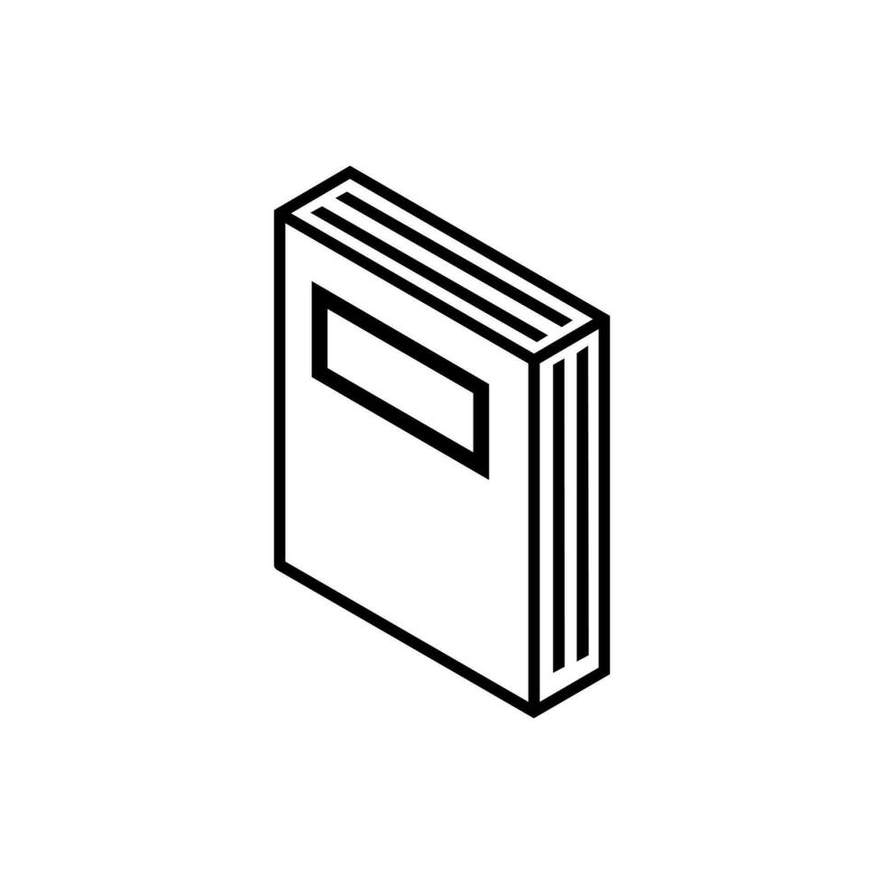 Book vector icon. notebook illustration sign. documents symbol or logo.