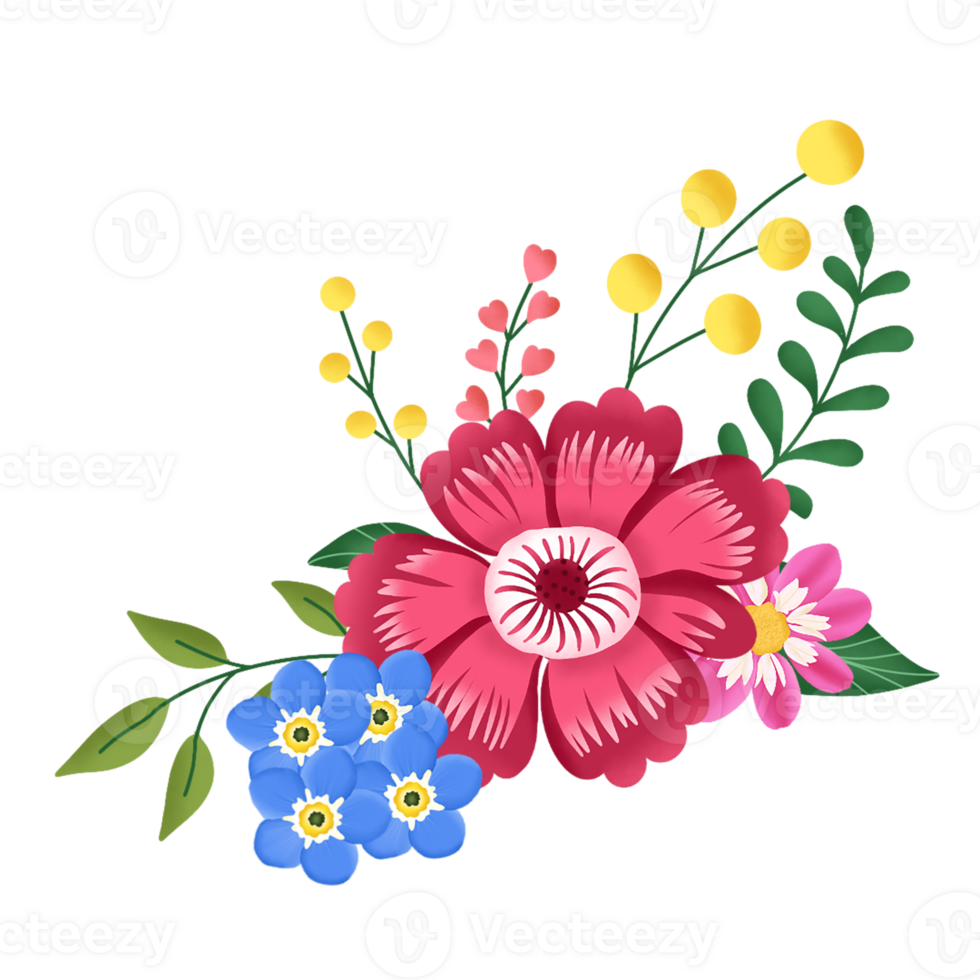 flower bouquet illustration png