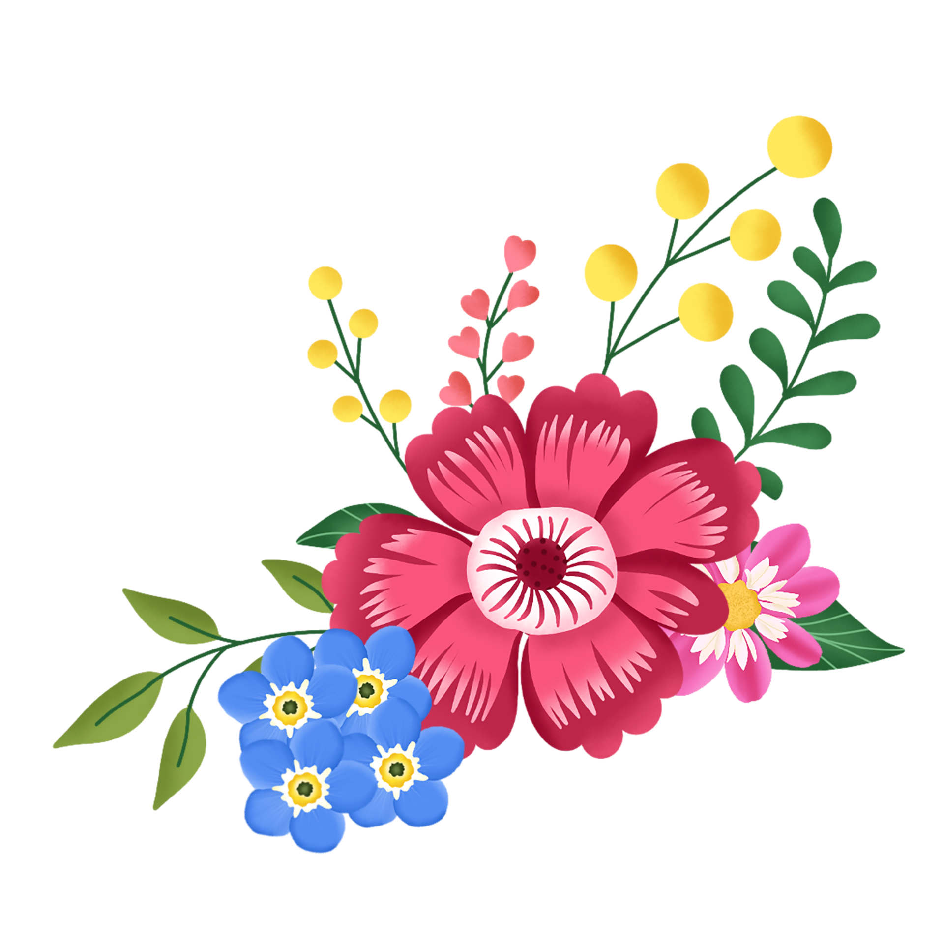 flower bouquet illustration 23451052 PNG