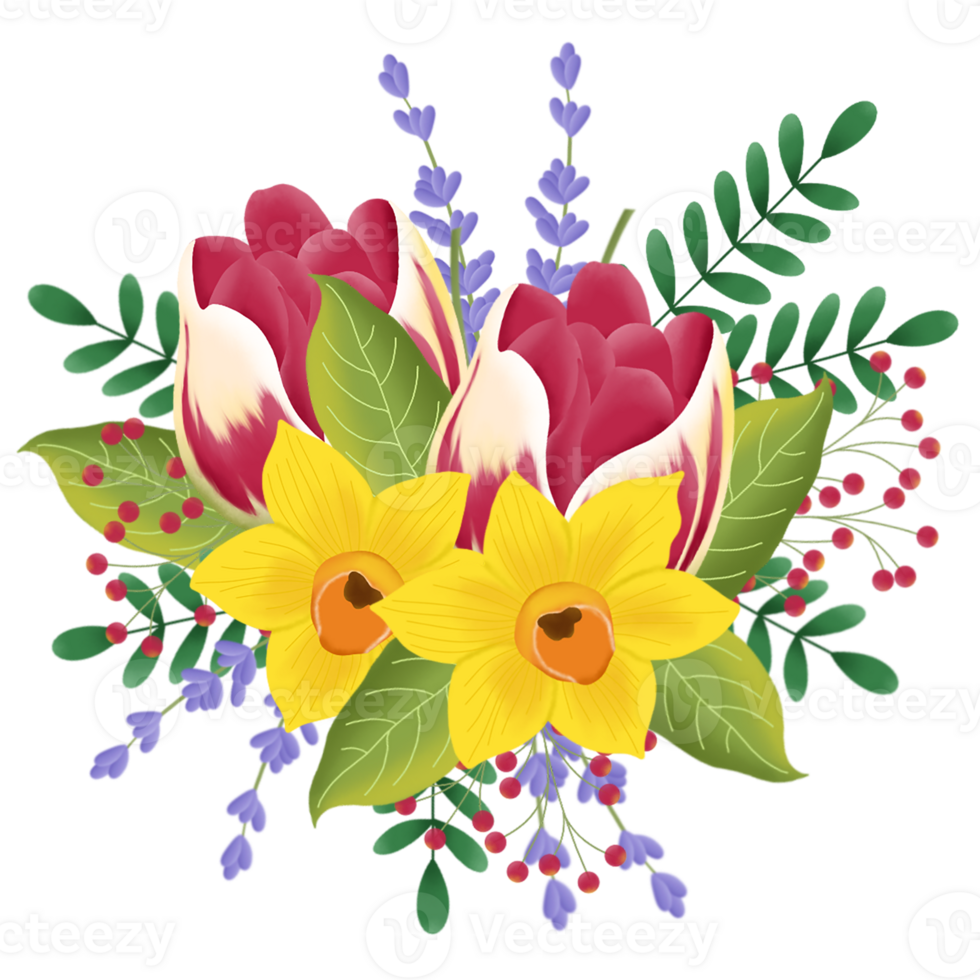 flower bouquet illustration png
