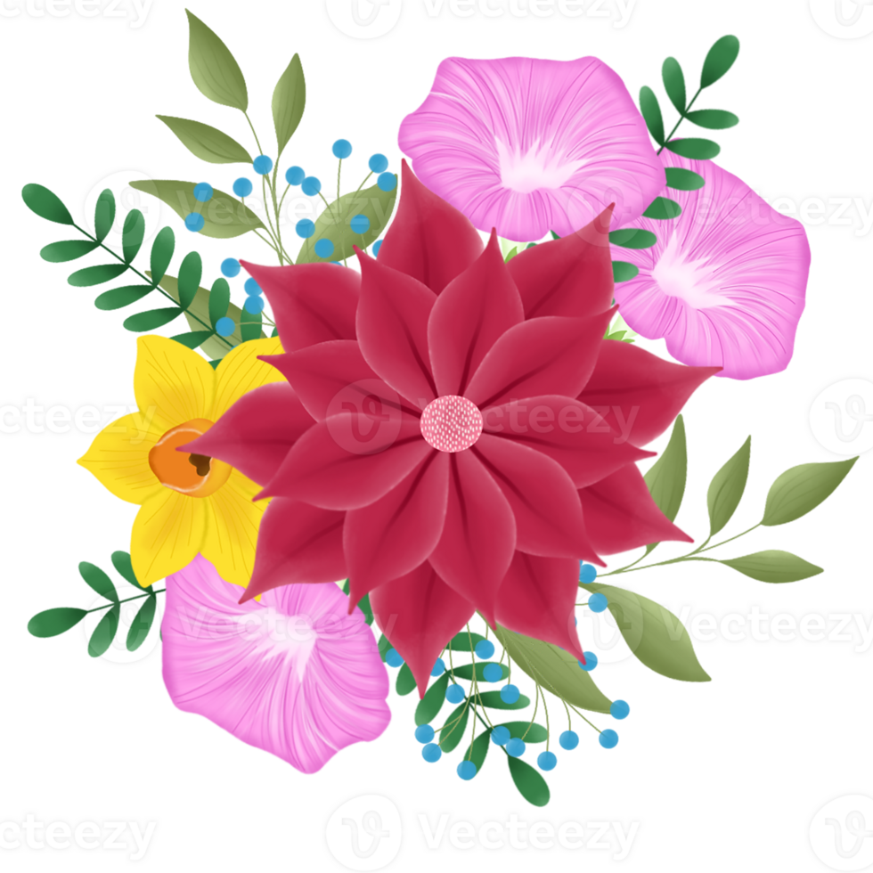 flower bouquet illustration png