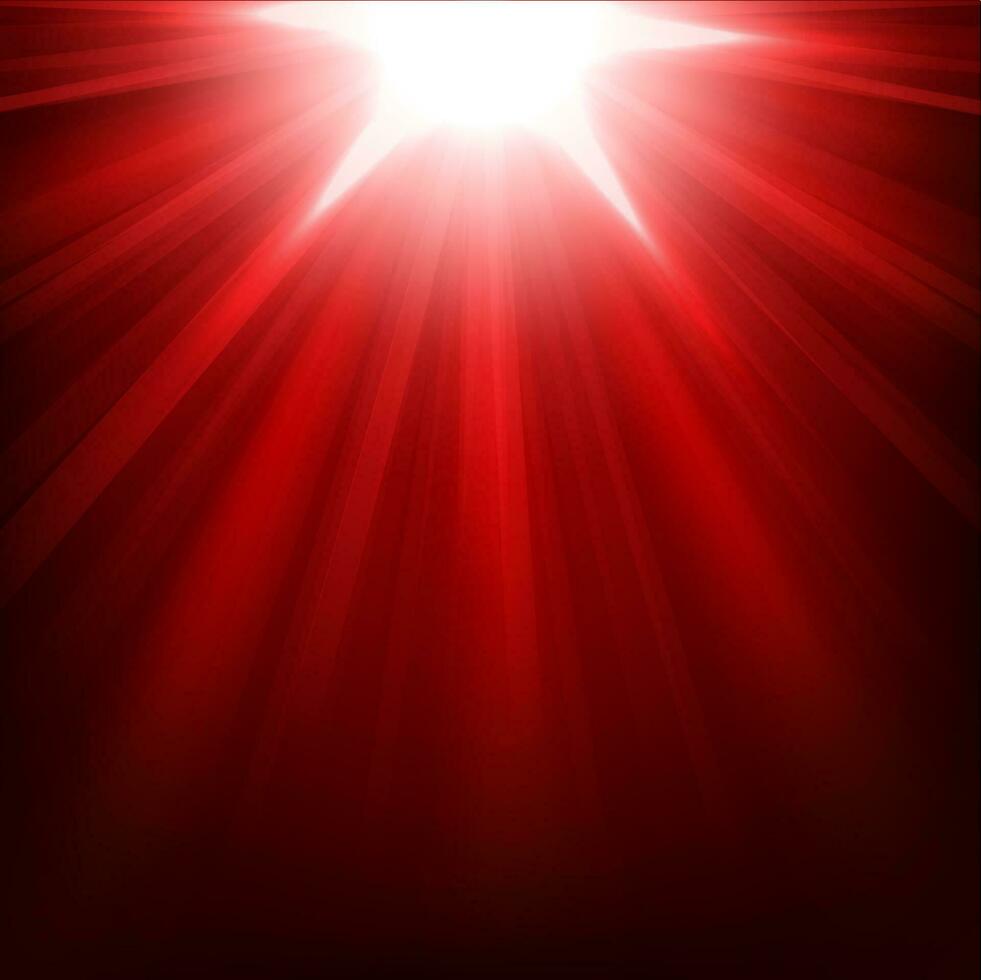 Red lights shining, Vector Illustration