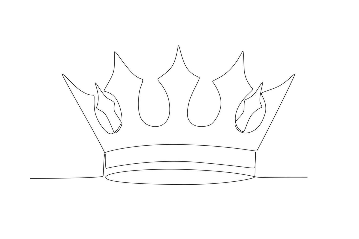 A great king's crown vector