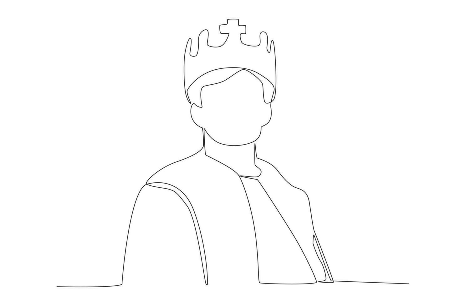 A king from a close view vector