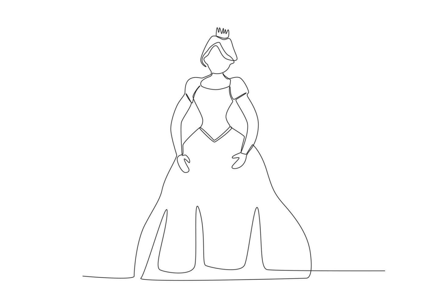 A queen greets the coronation day vector