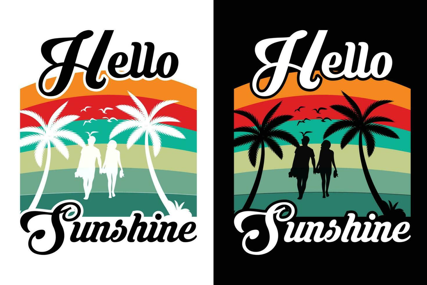 Summer t-shirt design, summer beach vacation t-shirts, summer surfing t-shirt vector design