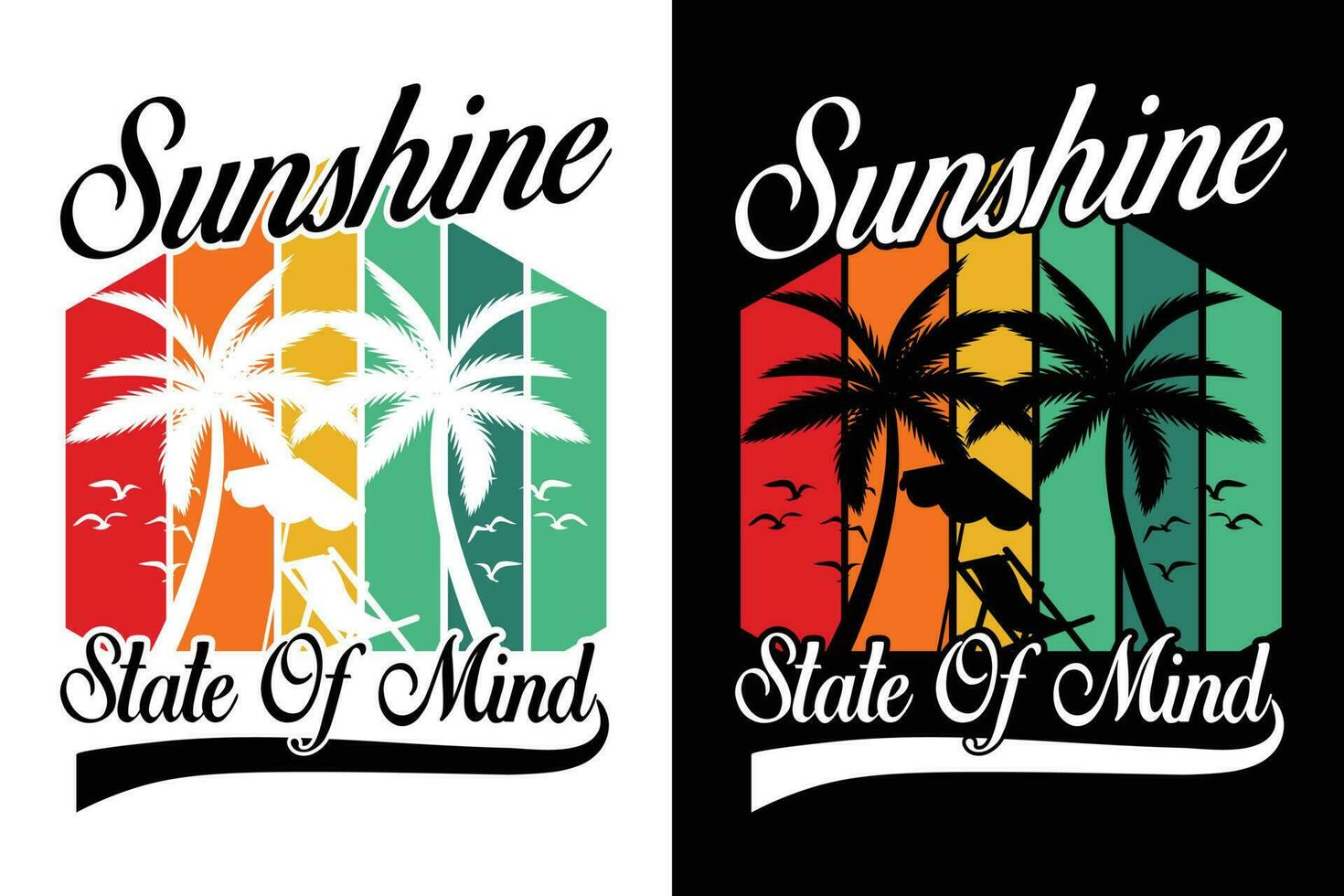 Summer t-shirt design, summer beach vacation t-shirts, summer surfing t-shirt vector design