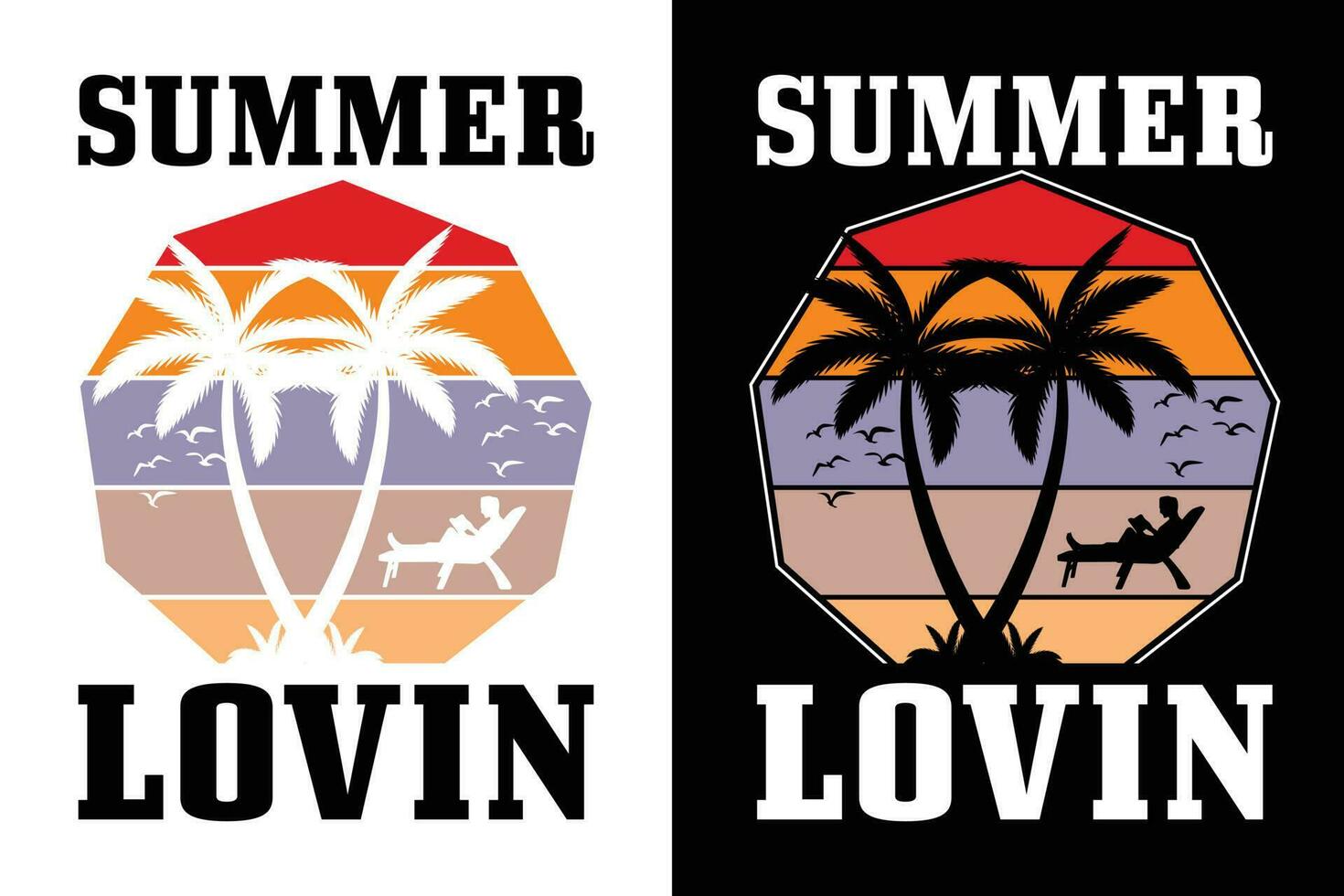 Summer t-shirt design, summer beach vacation t-shirts, summer surfing t-shirt vector design