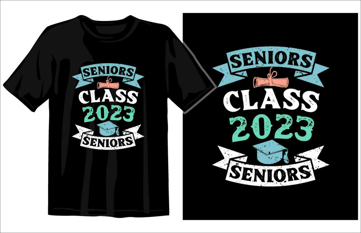 Graduation Vintage t-shirt design vector, Congratulations Graduates Class of 2023 vector